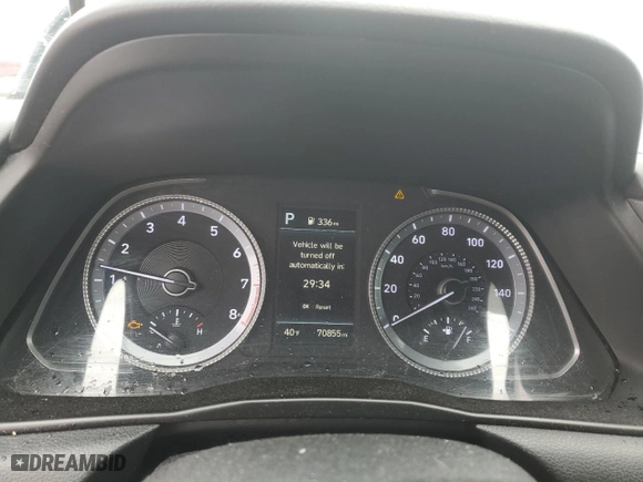 2020 Hyundai Sonata SEL with VIN 5NPEL4JA8LH053905, listed as a Copart auction lot 49446415 with 70,855 mi miles and Salvage Title. Bid and sale history available at carsss.com. Image 9.