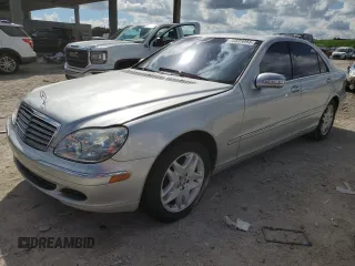 2003 Mercedes-Benz S-Class 4.3L with VIN WDBNG70J23A339178, listed as a Copart auction lot 72535094 with 0 mi miles and Salvage Title. Bid and sale history available at carsss.com. Image 1.