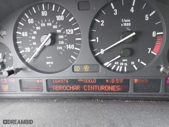 2004 BMW X5 4.4i with VIN 5UXFB53504LV06486, listed as a IAAI auction lot 41674534 with 164,974 mi miles. Bid and sale history available at carsss.com. Image 7.