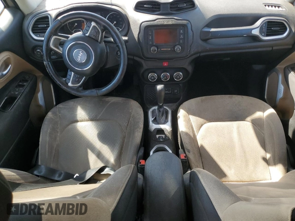 2017 Jeep Renegade Latitude with VIN ZACCJABB7HPE91641, listed as a Copart auction lot 53029205 with 210,002 mi miles and Salvage title. Bid and sale history available at DreamBid. Image 8.