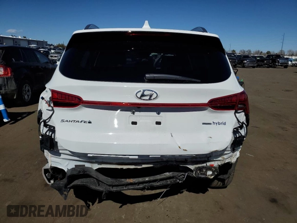 2023 Hyundai Santa Fe Hybrid Limited with VIN 5NMS5DA17PH017655, listed as a Copart auction lot 45337804 with 7,905 mi miles. Bid and sale history available at carsss.com. Image 6.