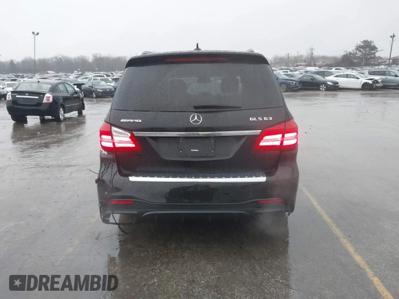 2017 Mercedes-Benz GLS 63 AMG with VIN 4JGDF7FE4HA752670, listed as a IAAI auction lot 41479746 with 105,653 mi miles and . Bid and sale history available at DreamBid. Image 16.