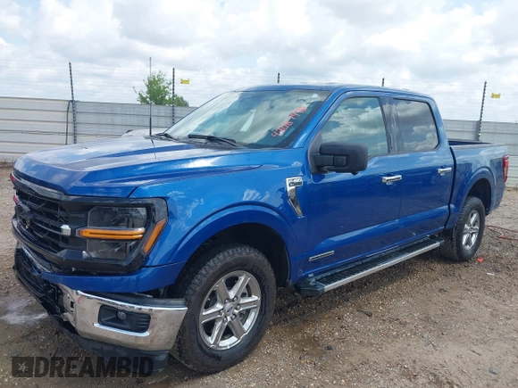 2024 Ford F-150 XLT with VIN 1FTFW3LD1RFA35598, listed as a IAAI auction lot 42087496 with 43,786 mi miles. Bid and sale history available at carsss.com. Image 17.