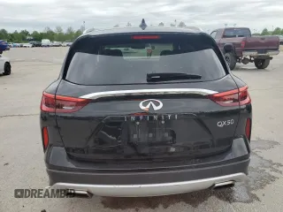 2019 Infiniti QX50 Essential with VIN 3PCAJ5M39KF104462, listed as a Copart auction lot 55044025 with 107,167 mi miles and Salvage title. Bid and sale history available at DreamBid. Image 6.