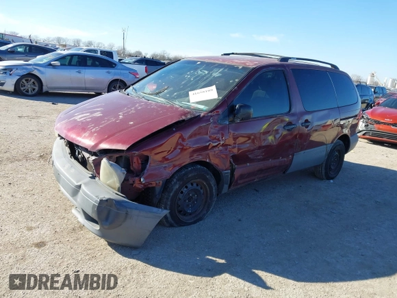 2002 Toyota Sienna CE with VIN 4T3ZF19C52U463405, listed as a IAAI auction lot 41658109 with 138,726 mi miles. Bid and sale history available at carsss.com. Image 17.