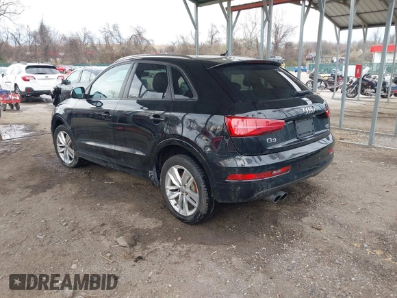 2017 Audi Q3 Premium with VIN WA1ECCFS4HR006201, listed as a IAAI auction lot 41876661 with 159,302 mi miles. Bid and sale history available at carsss.com. Image 3.