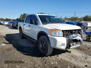 2015 Nissan Titan SL with VIN 1N6BA0ECXFN503956, listed as a Copart auction lot 80520844 with 107,989 mi miles and Salvage Title. Bid and sale history available at carsss.com. Image 4.