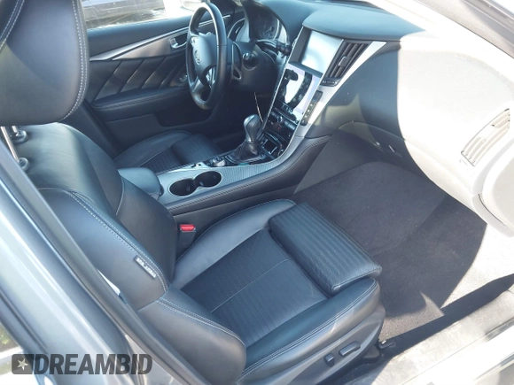2015 Infiniti Q50 Premium with VIN JN1BV7APXFM333101, listed as a IAAI auction lot 41667109 with 112,477 mi miles and . Bid and sale history available at DreamBid. Image 5.