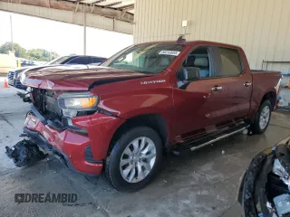 2020 Chevrolet Silverado 1500 Custom with VIN 3GCPWBEF2LG152545, listed as a Copart auction lot 50249955 with 96,417 mi miles and Salvage Title. Bid and sale history available at carsss.com. Image 1.