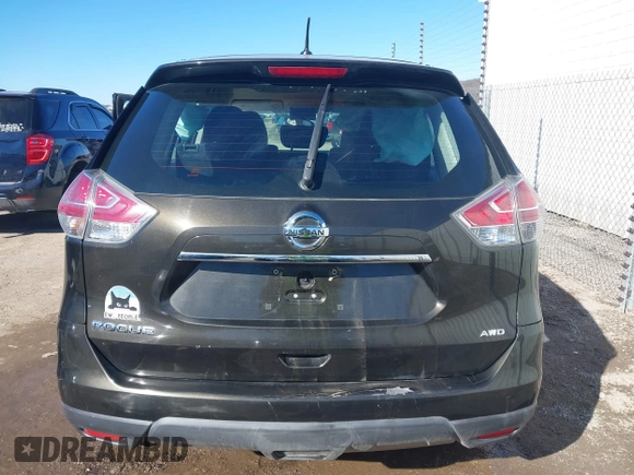 2016 Nissan Rogue SV with VIN 5N1AT2MV7GC746883, listed as a IAAI auction lot 41664842 with 103,000 mi miles. Bid and sale history available at carsss.com. Image 16.