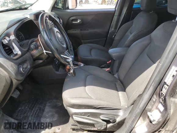 2017 Jeep Renegade Altitude with VIN ZACCJABB2HPE81020, listed as a Copart auction lot 55526015 with 98,205 mi miles and Salvage title. Bid and sale history available at DreamBid. Image 7.