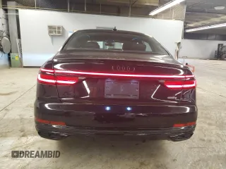 2021 Audi A8 with VIN WAU8EAF87MN026527, listed as a Copart auction lot 77295413 with 7,276 mi miles. Bid and sale history available at carsss.com. Image 6.