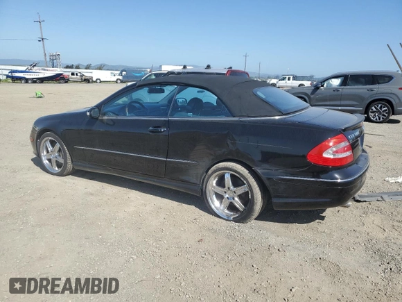 2005 Mercedes-Benz CLK 500 with VIN WDBTK75GX5T045859, listed as a Copart auction lot 51100995 with 130,761 mi miles and Salvage title. Bid and sale history available at DreamBid. Image 2.