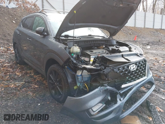 2019 Hyundai Tucson Ultimate with VIN KM8J3CAL0KU020133, listed as a IAAI auction lot 41856333 with 93,772 mi miles. Bid and sale history available at carsss.com. Image 6.