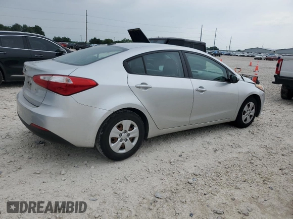 2015 Kia Forte LX with VIN KNAFK4A63F5301594, listed as a Copart auction lot 54932795 with 69,663 mi miles and Salvage Title. Bid and sale history available at carsss.com. Image 3.