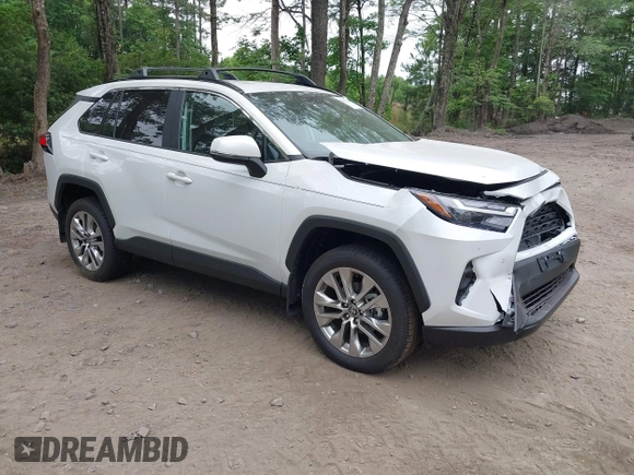 2025 Toyota RAV4 XLE Premium with VIN 2T3A1RFV9SW532080, listed as a IAAI auction lot 42420248 with 323 mi miles and . Bid and sale history available at DreamBid. Image 1.