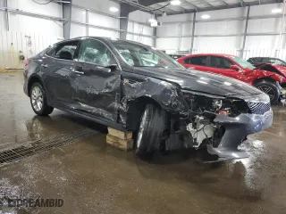2018 Kia Optima S with VIN 5XXGT4L34JG243894, listed as a Copart auction lot 46750955 with 64,212 mi miles and Salvage Title. Bid and sale history available at carsss.com. Image 4.