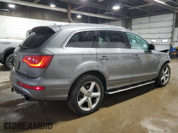 2015 Audi Q7 3.0T S line Prestige with VIN WA1DGAFE0FD025644, listed as a Copart auction lot 47640805 with 105,644 mi miles and Salvage Title. Bid and sale history available at carsss.com. Image 3.