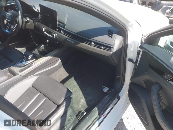 2023 Audi A4 S line Premium Plus with VIN WAUEAAF41PN009934, listed as a IAAI auction lot 42045697 with 49,039 mi miles and . Bid and sale history available at DreamBid. Image 5.