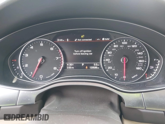 2014 Audi A7 3.0 Prestige with VIN WAU2GAFC5EN071911, listed as a IAAI auction lot 41453159 with 120,569 mi miles. Bid and sale history available at carsss.com. Image 7.