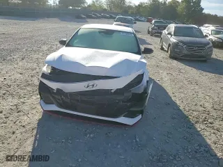 2023 Hyundai Elantra N with VIN KMHLW4AK5PU014560, listed as a Copart auction lot 76292834 with 47,215 mi miles and Salvage Title. Bid and sale history available at carsss.com. Image 10.