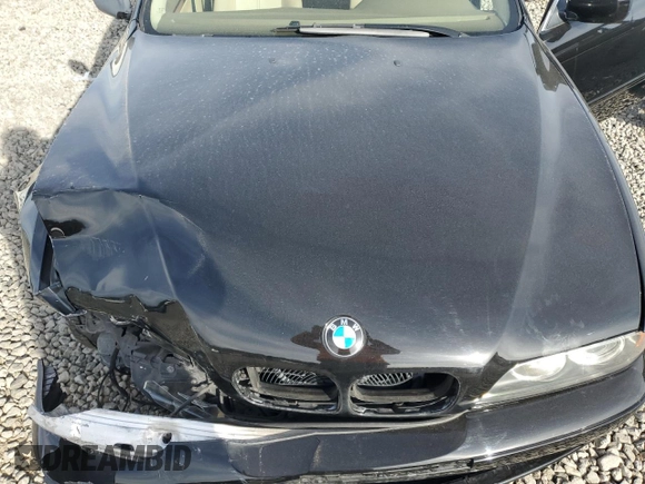 2002 BMW 5 Series 525i with VIN WBADT33462GF42495, listed as a Copart auction lot 48435855 with 132,876 mi miles and Salvage Title. Bid and sale history available at carsss.com. Image 11.