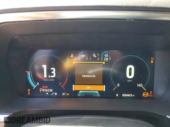 2023 Ford F-150 Raptor with VIN 1FTFW1RG7PFA65014, listed as a Copart auction lot 53156795 with 62,648 mi miles and Salvage Title. Bid and sale history available at DreamBid. Image 9.