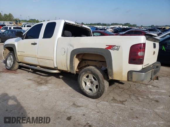 2007 Chevrolet Silverado 1500 Work Truck with VIN 2GCEK19C271693882, listed as a Copart auction lot 59260514 with 195,746 mi miles and Salvage Title. Bid and sale history available at carsss.com. Image 2.