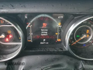 2022 Jeep Gladiator Overland с VIN 1C6HJTFG6NL168535, выставлен на аукционе Copart как лот 81087614 с пробегом 26 671 миль миль и Списание • Salvage title. История ставок и продаж доступна на DreamBid. Изображение 9.