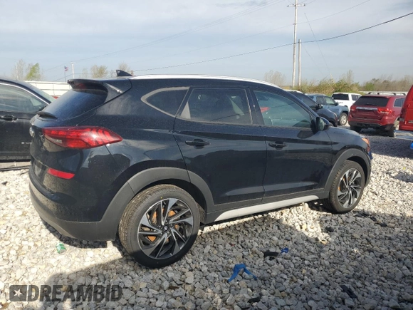 2020 Hyundai Tucson SEL z VIN KM8J33AL9LU148601, wystawiony jako Copart lot #54865805 z przebiegiem 108 868 mil mil oraz Czysty tytuł • Clean title. Historia ofert i sprzedaży dostępna na DreamBid. Obrazek 3.