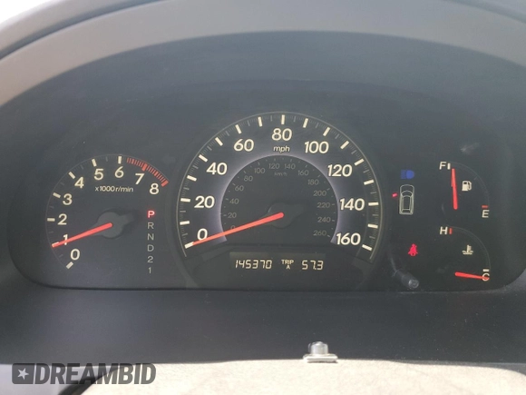 2006 Honda Odyssey EX with VIN 5FNRL38426B401762, listed as a Copart auction lot 61018525 with 145,370 mi miles and Salvage title. Bid and sale history available at DreamBid. Image 9.