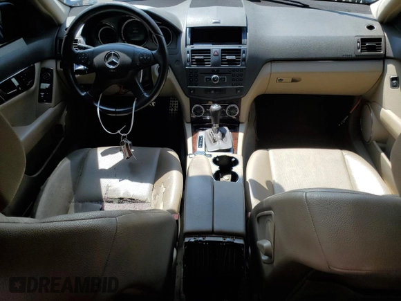 2011 Mercedes-Benz C 300 Sport with VIN WDDGF8BB4BR139871, listed as a Copart auction lot 54922615 with 189,937 mi miles and Salvage title. Bid and sale history available at DreamBid. Image 8.