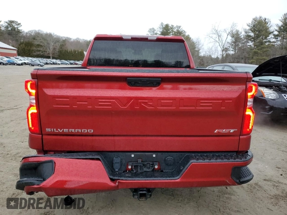 2023 Chevrolet Silverado 1500 RST with VIN 1GCUDEED0PZ333366, listed as a Copart auction lot 43222455 with 21,732 mi miles and Salvage Title. Bid and sale history available at DreamBid. Image 6.
