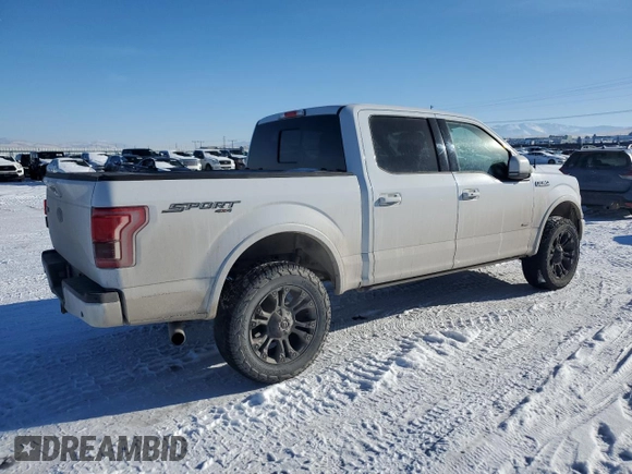 2017 Ford F-150 XL with VIN 1FTEW1EG0HFA61440, listed as a Copart auction lot 88525075 with 109,491 mi miles and Salvage Title. Bid and sale history available at carsss.com. Image 3.