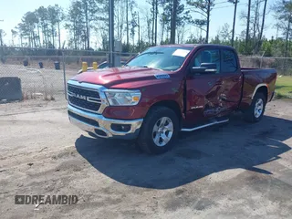 2022 Ram 1500 Big Horn with VIN 1C6RREBG2NN329109, listed as a IAAI auction lot 41675039 with 62,732 mi miles and . Bid and sale history available at DreamBid. Image 2.