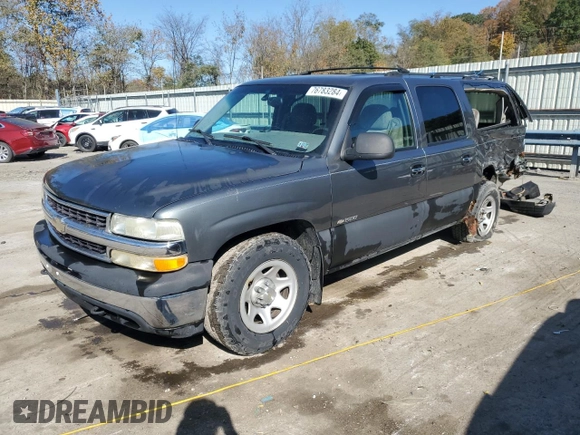 2000 Chevrolet Suburban LT with VIN 3GNFK16T9YG173350, listed as a Copart auction lot 76783284 with 312,147 mi miles and Salvage Title. Bid and sale history available at carsss.com. Image 1.