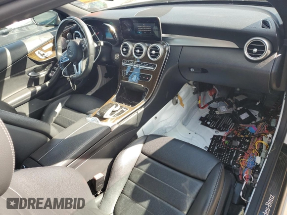 2019 Mercedes-Benz C 300 with VIN WDDWK8EB2KF787410, listed as a Copart auction lot 50117145 with 64,049 mi miles and Salvage title. Bid and sale history available at DreamBid. Image 8.