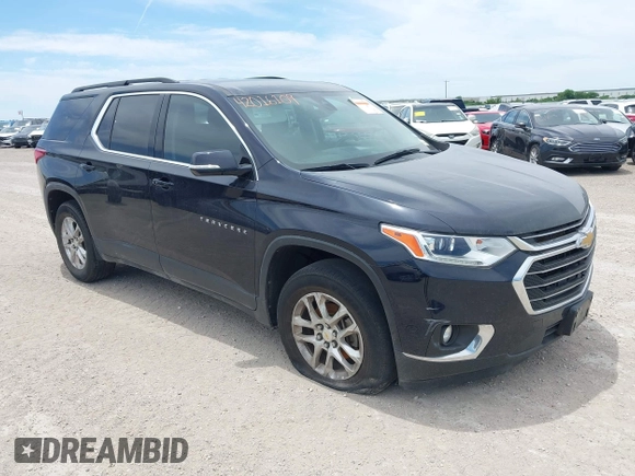 2020 Chevrolet Traverse LT Cloth z VIN 1GNERGKW3LJ151698, wystawiony jako IAAI lot #42016109 z przebiegiem 61 084 mil mil oraz . Historia ofert i sprzedaży dostępna na DreamBid. Obrazek 1.