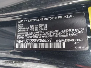 2015 BMW 2 Series M235i with VIN WBA1J7C55FV358527, listed as a IAAI auction lot 41839031 with 81,900 mi miles and . Bid and sale history available at carsss.com. Image 9.