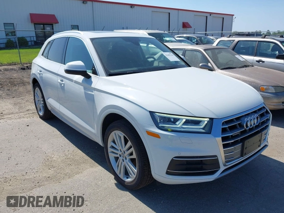 2019 Audi Q5 Premium Plus z VIN WA1BNAFY1K2139360, wystawiony jako IAAI lot #42465344 z przebiegiem 84 156 mil mil oraz . Historia ofert i sprzedaży dostępna na DreamBid. Obrazek 1.