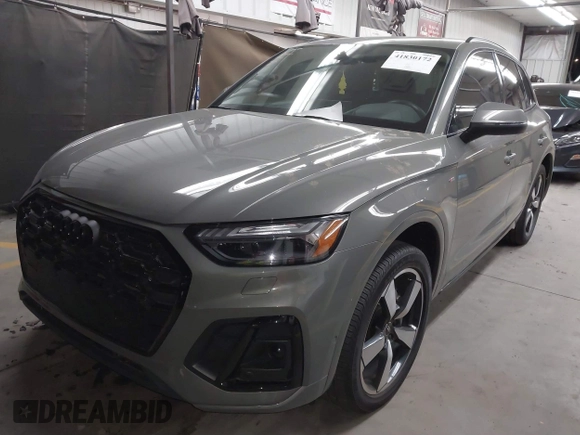 2023 Audi Q5 S line Prestige with VIN WA1FAAFY5P2032400, listed as a IAAI auction lot 41830172 with 24,060 mi miles. Bid and sale history available at carsss.com. Image 2.