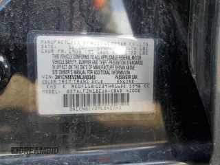 2021 Nissan Versa SV with VIN 3N1CN8EV2ML840343, listed as a Copart auction lot 53940945 with 76,144 mi miles and Salvage title. Bid and sale history available at DreamBid. Image 12.