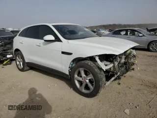 2019 Jaguar F-Pace 25t Premium with VIN SADCJ2FX5KA605238, listed as a Copart auction lot 48924955 with 76,241 mi miles and Salvage title. Bid and sale history available at DreamBid. Image 4.