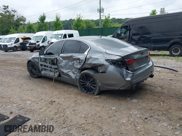 2018 Infiniti Q50 Sport with VIN JN1EV7AR4JM432729, listed as a IAAI auction lot 39949005 with 67,743 mi miles and . Bid and sale history available at DreamBid. Image 3.