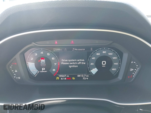 2022 Audi Q3 S line Premium with VIN WA1DECF32N1148121, listed as a IAAI auction lot 42304046 with 19,547 mi miles and . Bid and sale history available at DreamBid. Image 7.