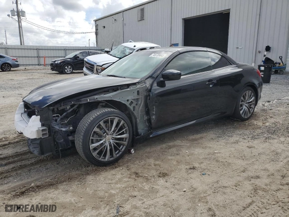 2012 Infiniti G37 Convertible with VIN JN1CV6FE1CM200373, listed as a Copart auction lot 74578964 with 82,582 mi miles and Salvage Title. Bid and sale history available at carsss.com. Image 1.