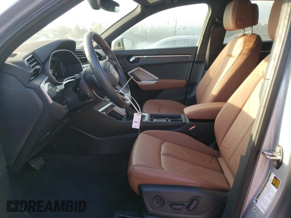 2022 Audi Q3 Premium with VIN WA1AUCF38N1143348, listed as a Copart auction lot 73682014 with 10,130 mi miles and Salvage Title. Bid and sale history available at carsss.com. Image 7.