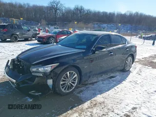 2018 Infiniti Q50 3.0t LUXE with VIN JN1EV7AR5JM445635, listed as a IAAI auction lot 41287362 with 58,703 mi miles. Bid and sale history available at carsss.com. Image 18.