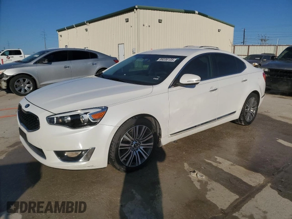 2014 Kia Cadenza Premium with VIN KNALN4D70E5133474, listed as a Copart auction lot 89336135 with 61,211 mi miles and Salvage Title. Bid and sale history available at DreamBid. Image 1.