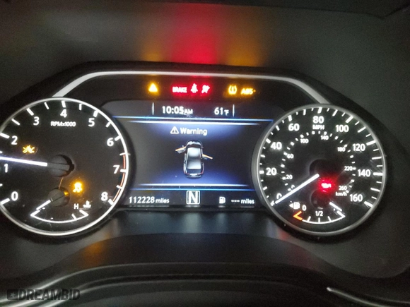 2017 Nissan Maxima SV with VIN 1N4AA6APXHC448794, listed as a Copart auction lot 84404944 with 112,228 mi miles and Salvage Title. Bid and sale history available at carsss.com. Image 9.